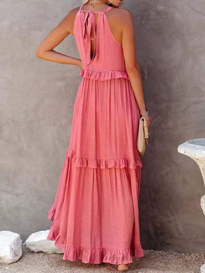 Courtney | Elegant Sleeveless Dress with Ruffles - image 15