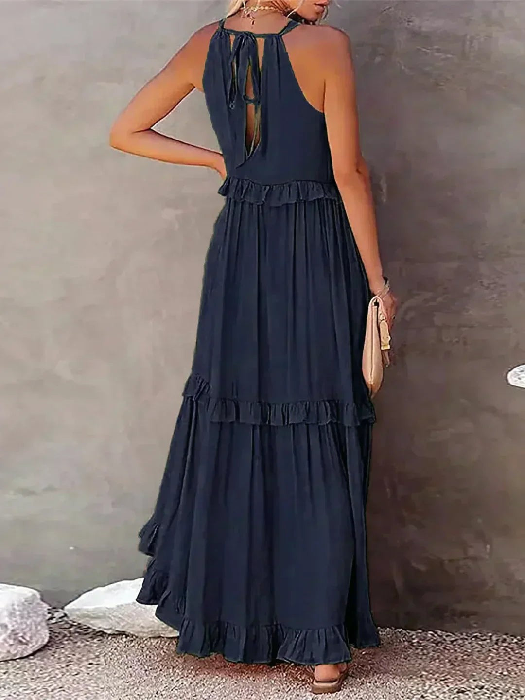 Courtney | Elegant Sleeveless Dress with Ruffles - image 18