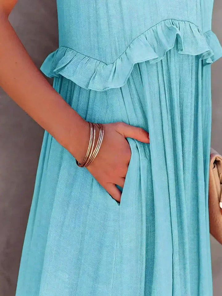 Courtney | Elegant Sleeveless Dress with Ruffles - image 20