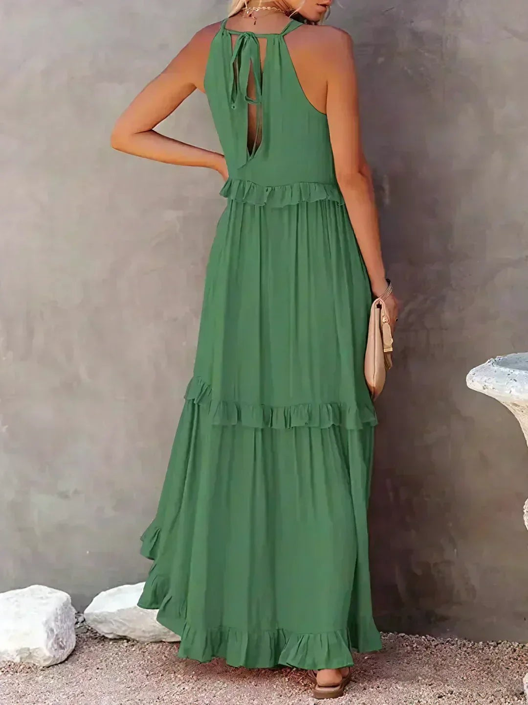 Courtney | Elegant Sleeveless Dress with Ruffles - image 21