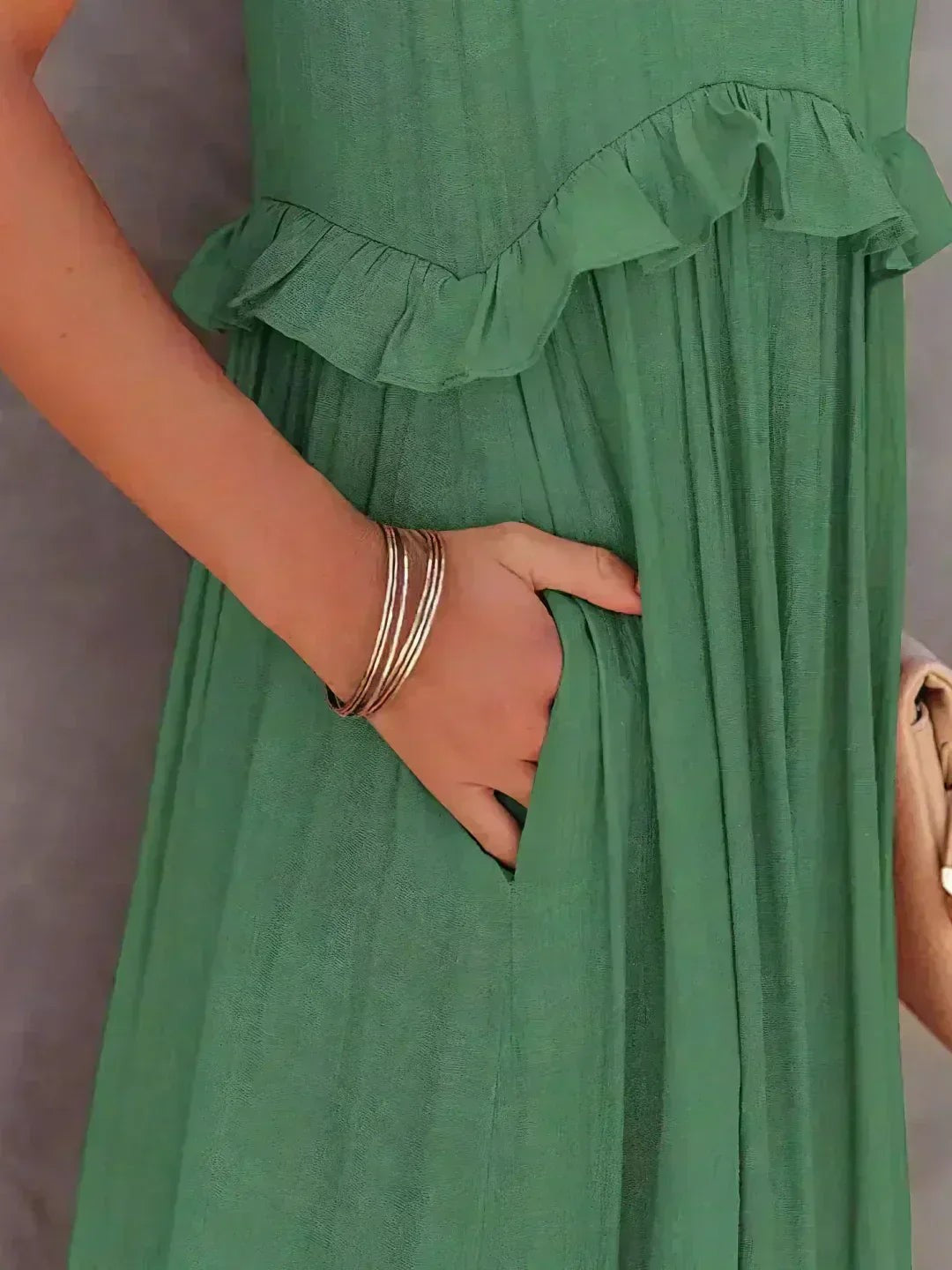 Courtney | Elegant Sleeveless Dress with Ruffles - image 22