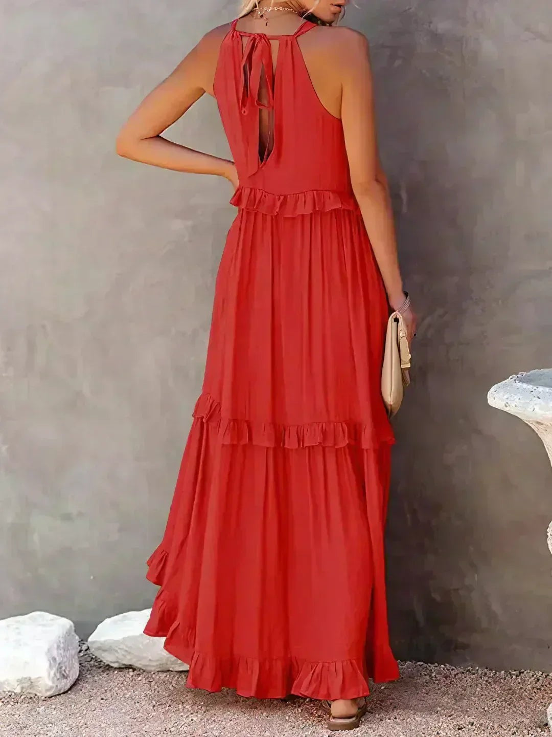 Courtney | Elegant Sleeveless Dress with Ruffles - image 23
