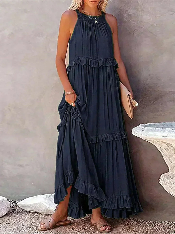 Courtney | Elegant Sleeveless Dress with Ruffles - image 3