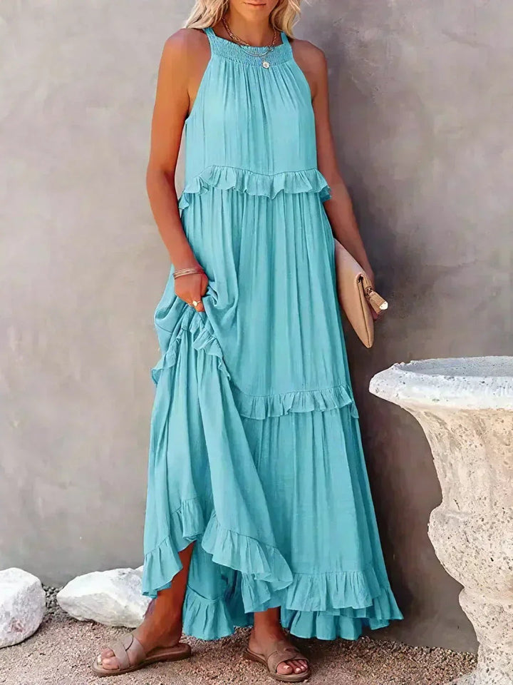 Courtney | Elegant Sleeveless Dress with Ruffles - image 4