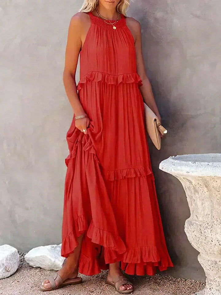 Courtney | Elegant Sleeveless Dress with Ruffles - image 6