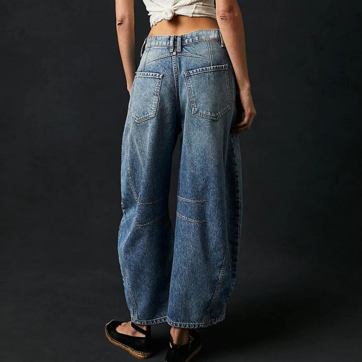 Barrel | Women's High Waist Barrel Leg Jeans Relaxed Fit Denim - image 12