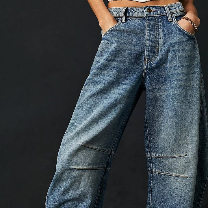 Barrel | Women's High Waist Barrel Leg Jeans Relaxed Fit Denim - image 13