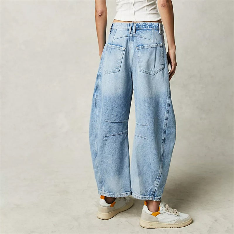 Barrel | Women's High Waist Barrel Leg Jeans Relaxed Fit Denim - image 15