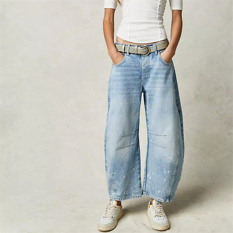 Barrel | Women's High Waist Barrel Leg Jeans Relaxed Fit Denim - image 16
