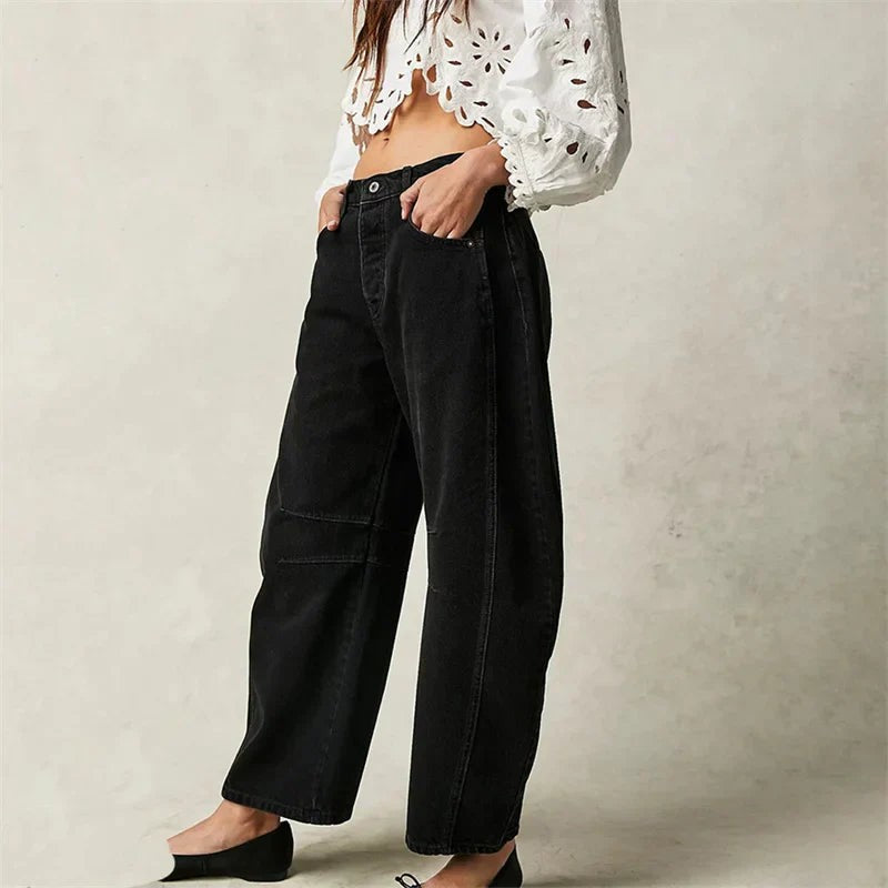 Barrel | Women's High Waist Barrel Leg Jeans Relaxed Fit Denim - image 21