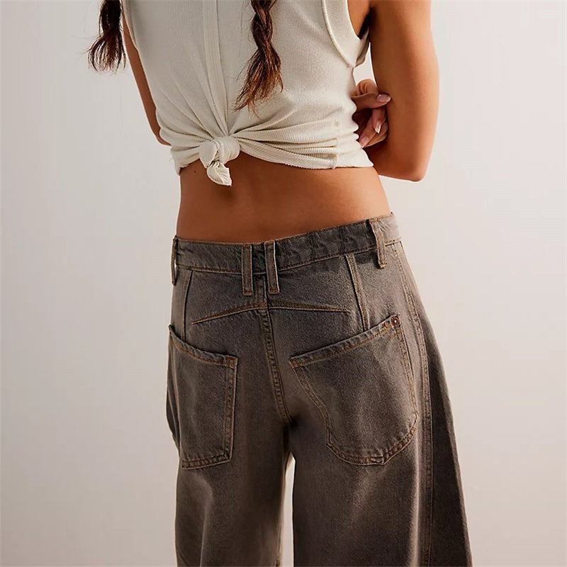 Barrel | Women's High Waist Barrel Leg Jeans Relaxed Fit Denim - image 25