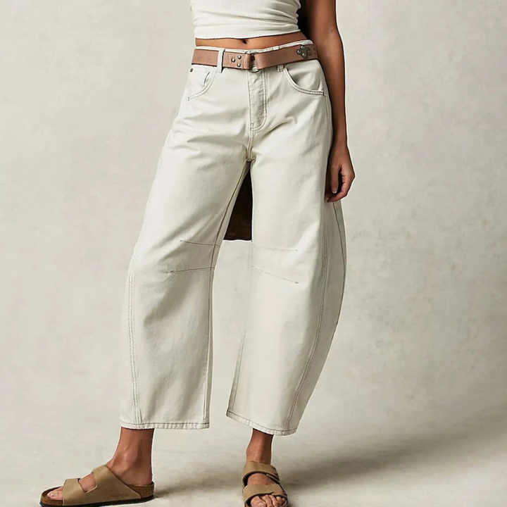 Barrel | Women's High Waist Barrel Leg Jeans Relaxed Fit Denim - image 7