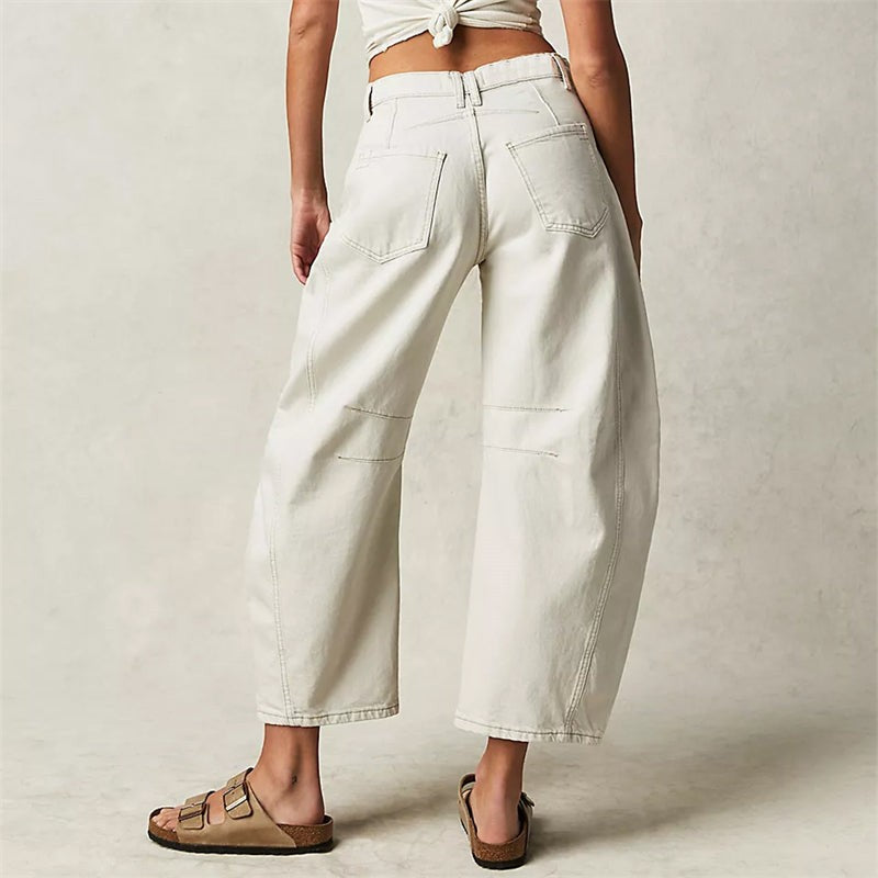 Barrel | Women's High Waist Barrel Leg Jeans Relaxed Fit Denim - image 9