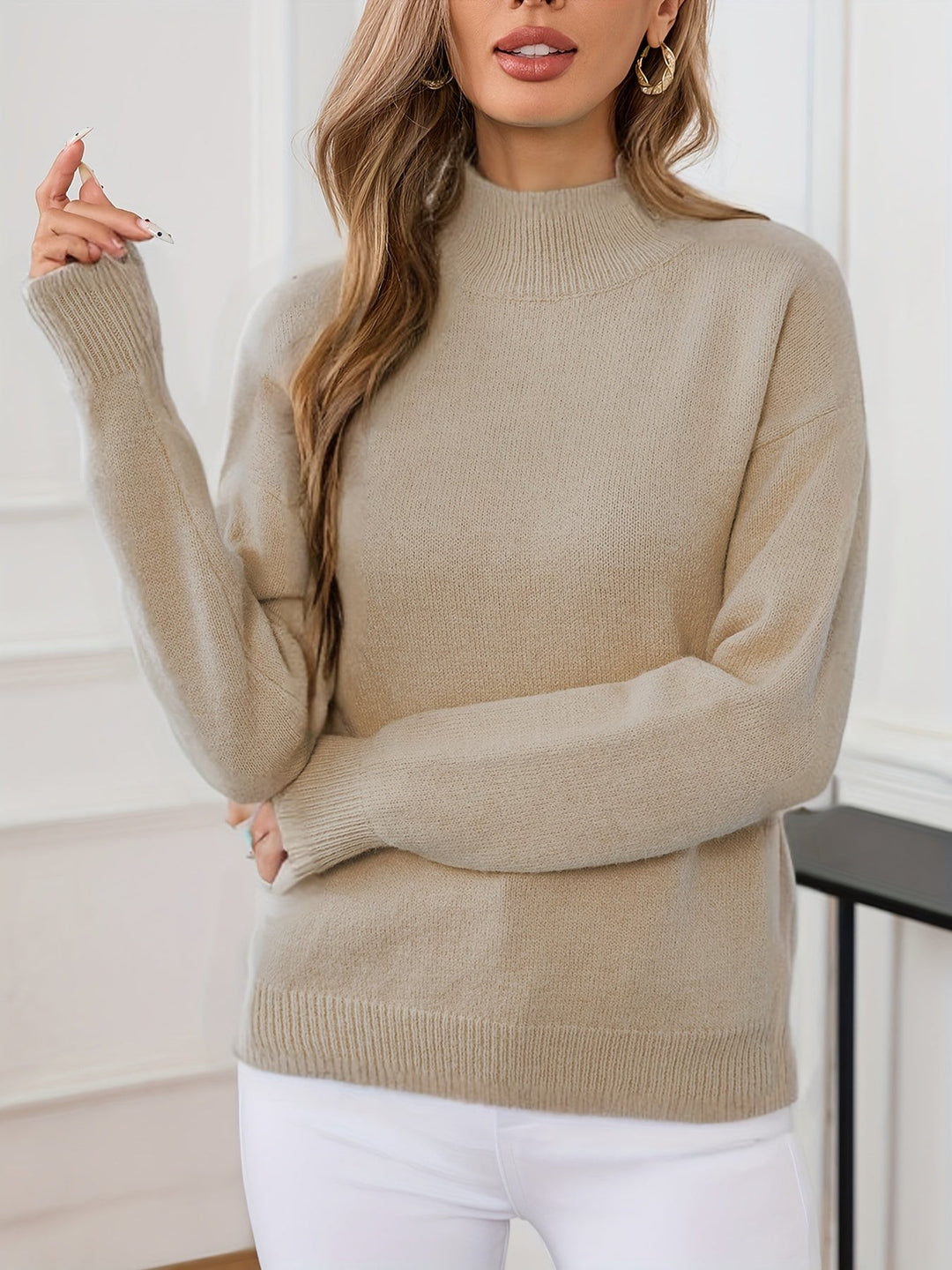 Lorelei | Refined Mock Neck Sweater - image 10