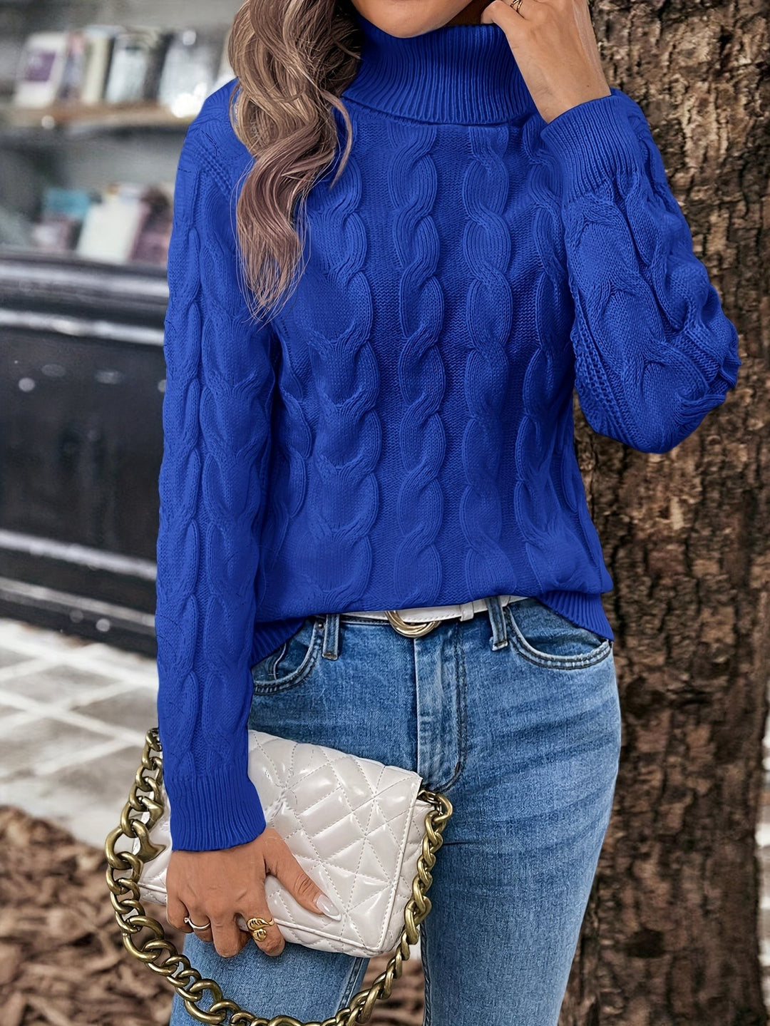 Celeste | Cozy Cable-Knit Turtleneck Sweater - image 23