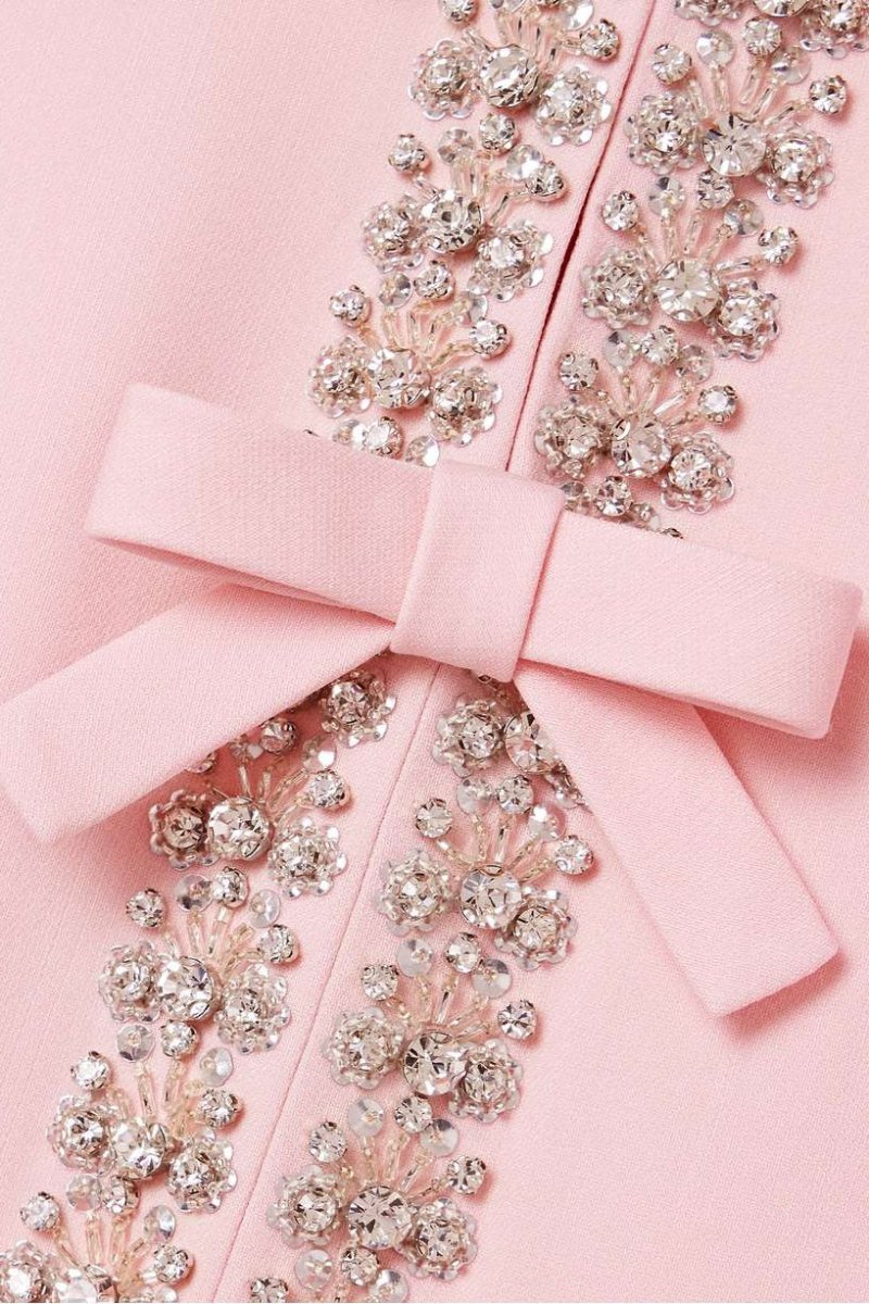Zoe - Crystal Embellished Midi Dress
