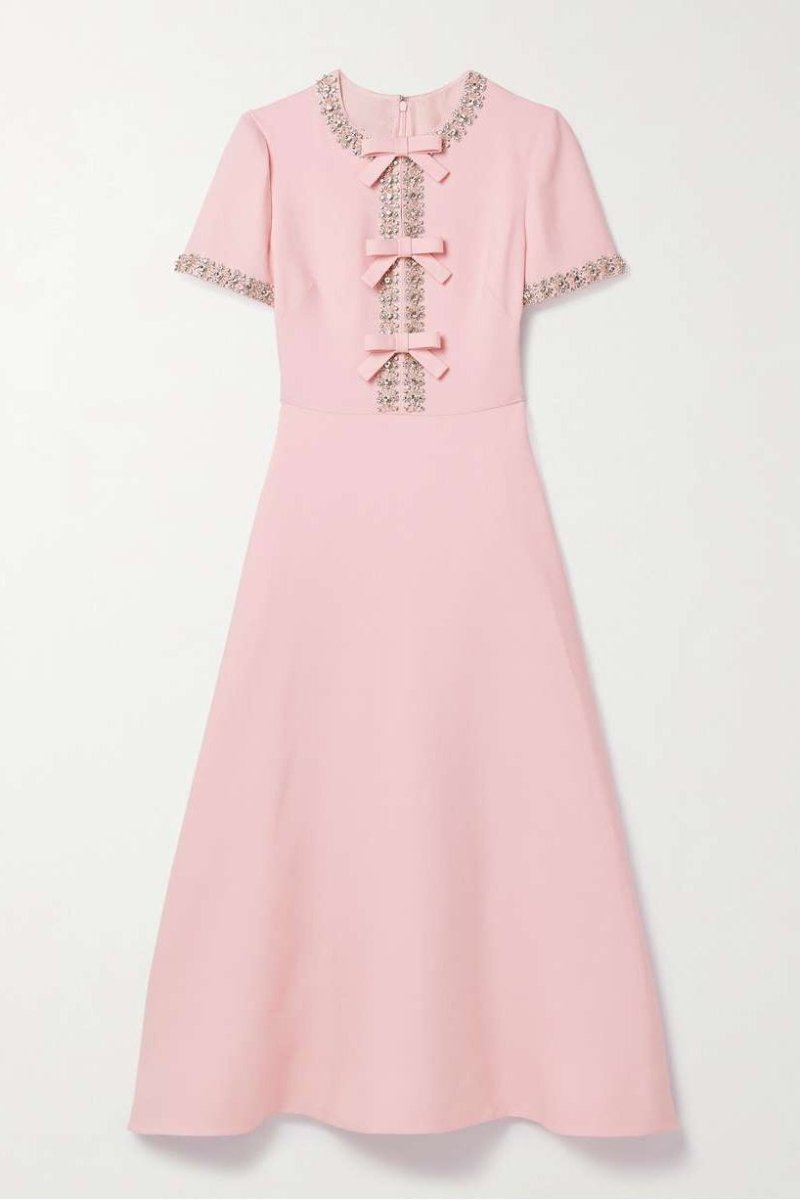 Zoe - Crystal Embellished Midi Dress